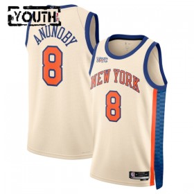 Dres New York Knicks Og Anunoby Nike 2025-26 City Edition Bijela Swingman - Dječji